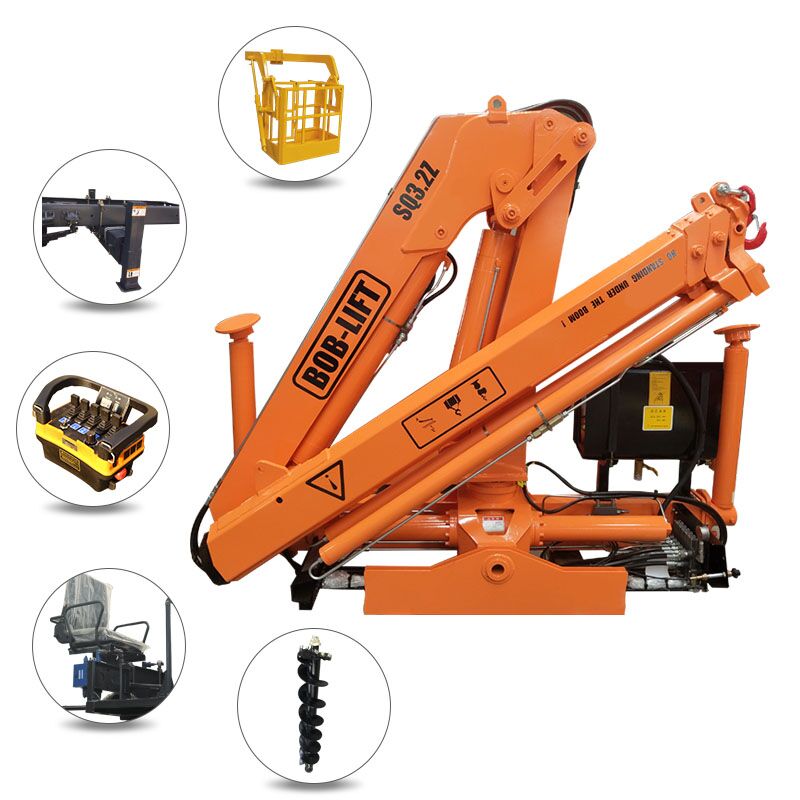 3.2 Ton Knuckle Boom Truck Mounted Crane